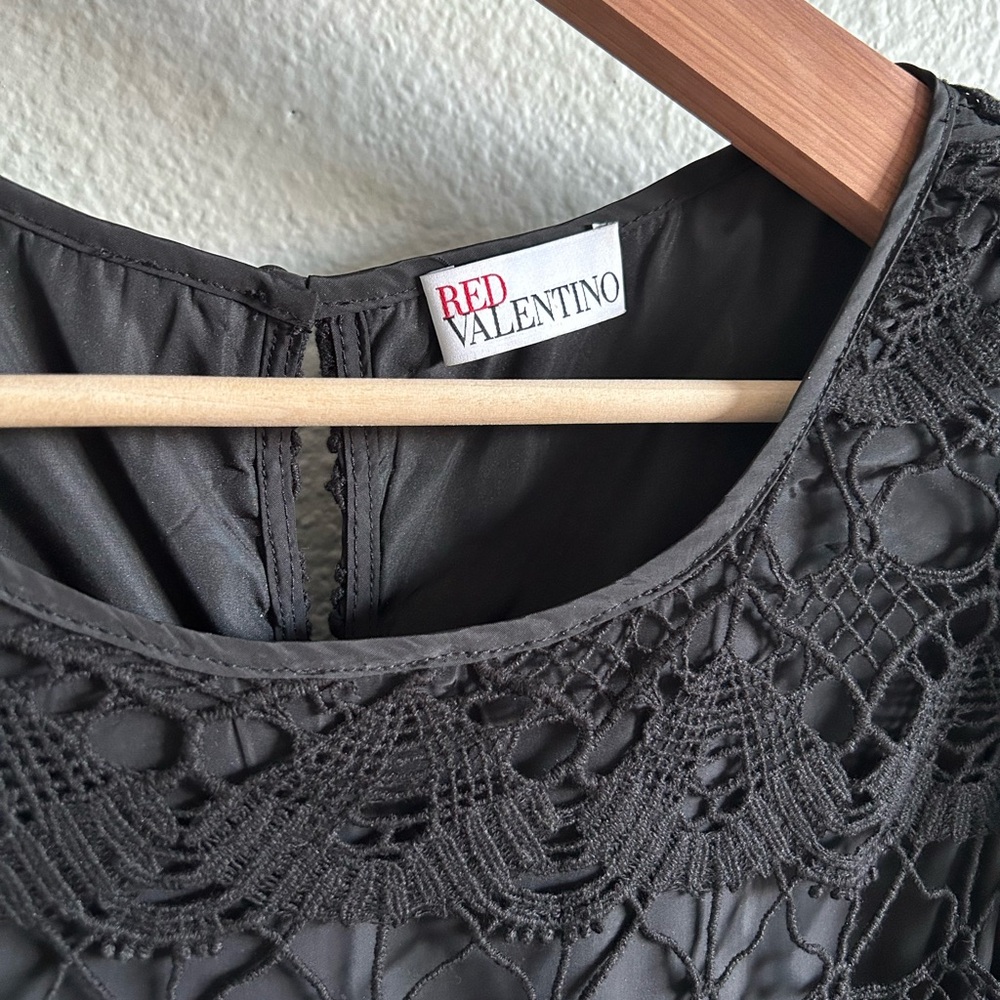 Red Valentino Black Lace Dress